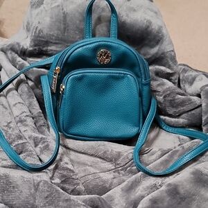 Lany Teal Mini Crossbody Backpack - Women's Bag
